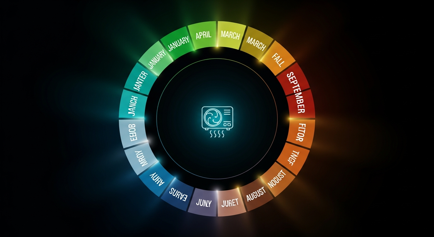 12-month HVAC email marketing calendar