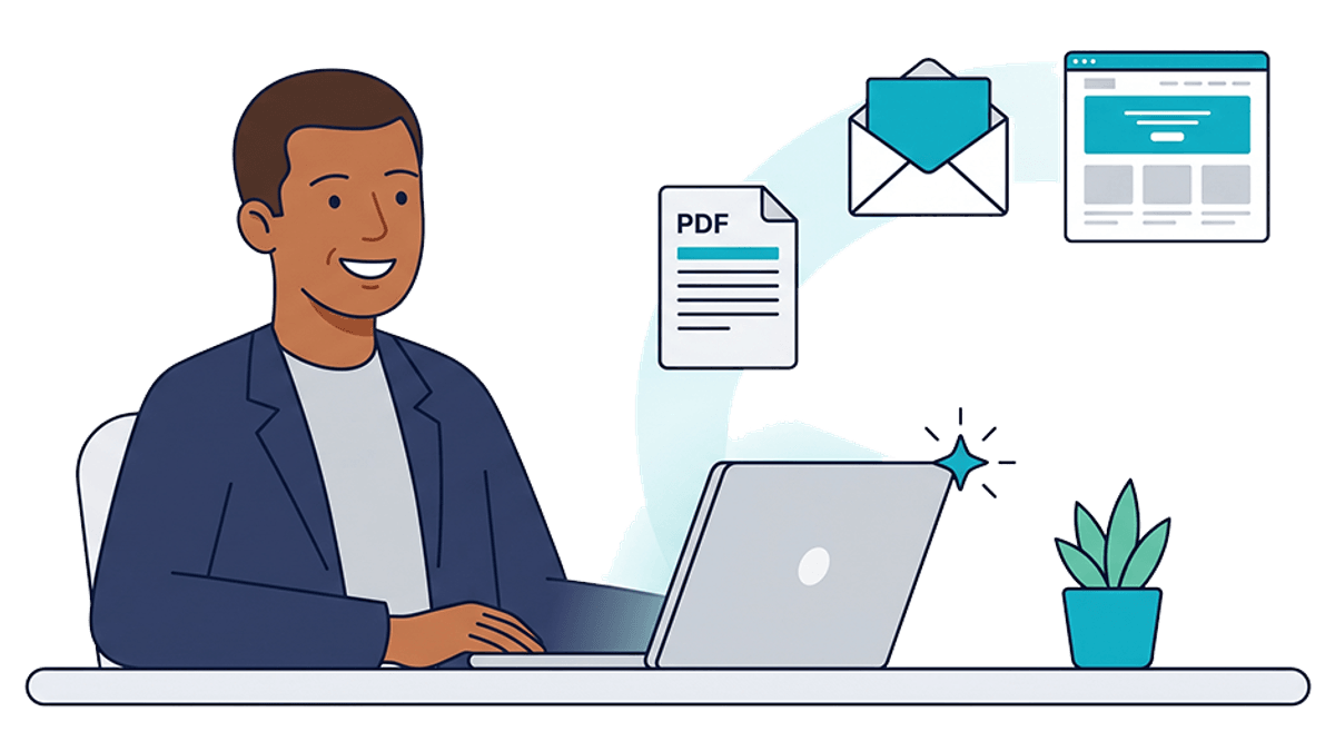 Consultant building an authority email funnel with Nautilus