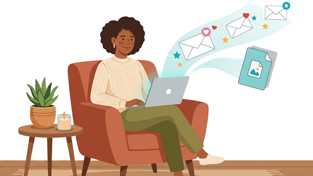 Life coach building an email funnel with Nautilus